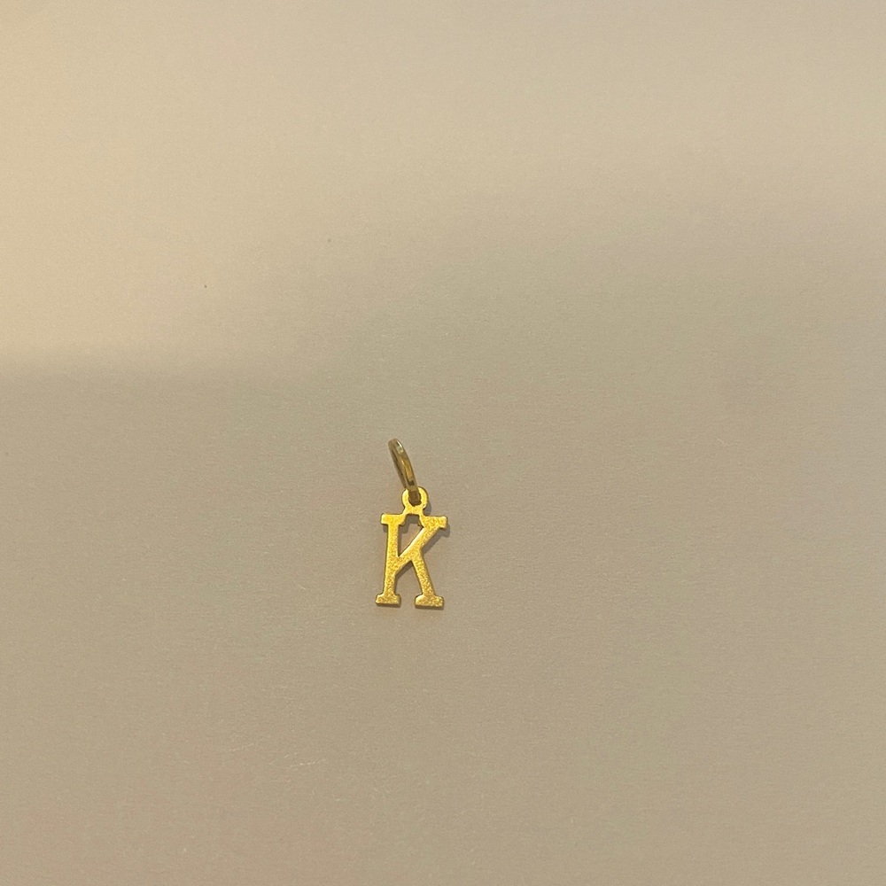 10kt Gold Initial Necklace